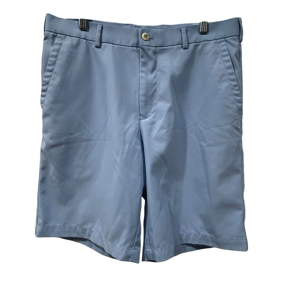 Peter Millar Shorts Men's 33 9" Inseam Blue Golf Crown Sport Wicking *READ*